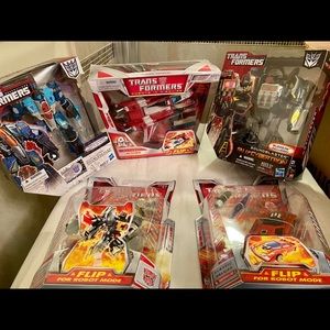 Lot of Transformers action figures